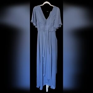 Elegant Blue Maxi Dress